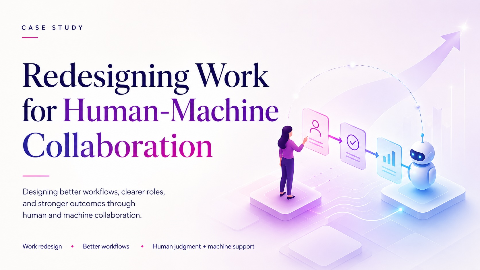 Case Study: Redesigning work for human-machine collaboration, before building AI
